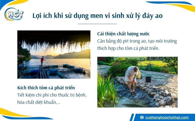 Lợi ích khi sử dụng men vi sinh xử lý đáy ao