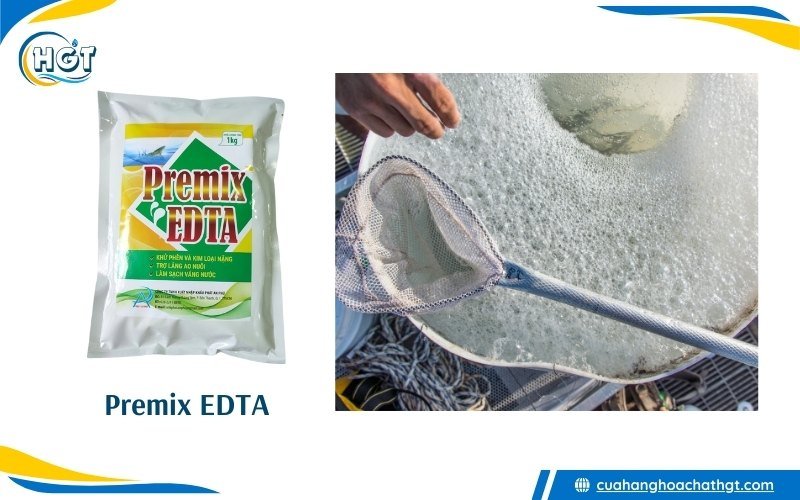 Premix EDTA hóa chất khử phèn, trợ lắng ao nuôi tôm cá, làm sạch váng nước