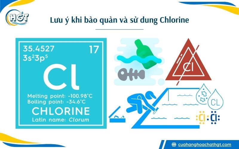 Những lưu ý khi sử dụng và bảo quản Clorin (Clorum)