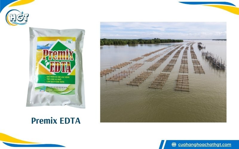 Premix EDTA - Hóa chất làm sạch váng nước, khử phèn, trợ lắng ao nuôi tôm cá