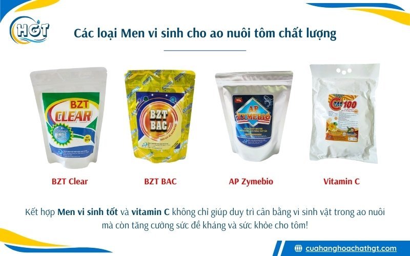 Các loại men vi sinh chuyên dụng cho ao nuôi tôm chất lượng giá tốt